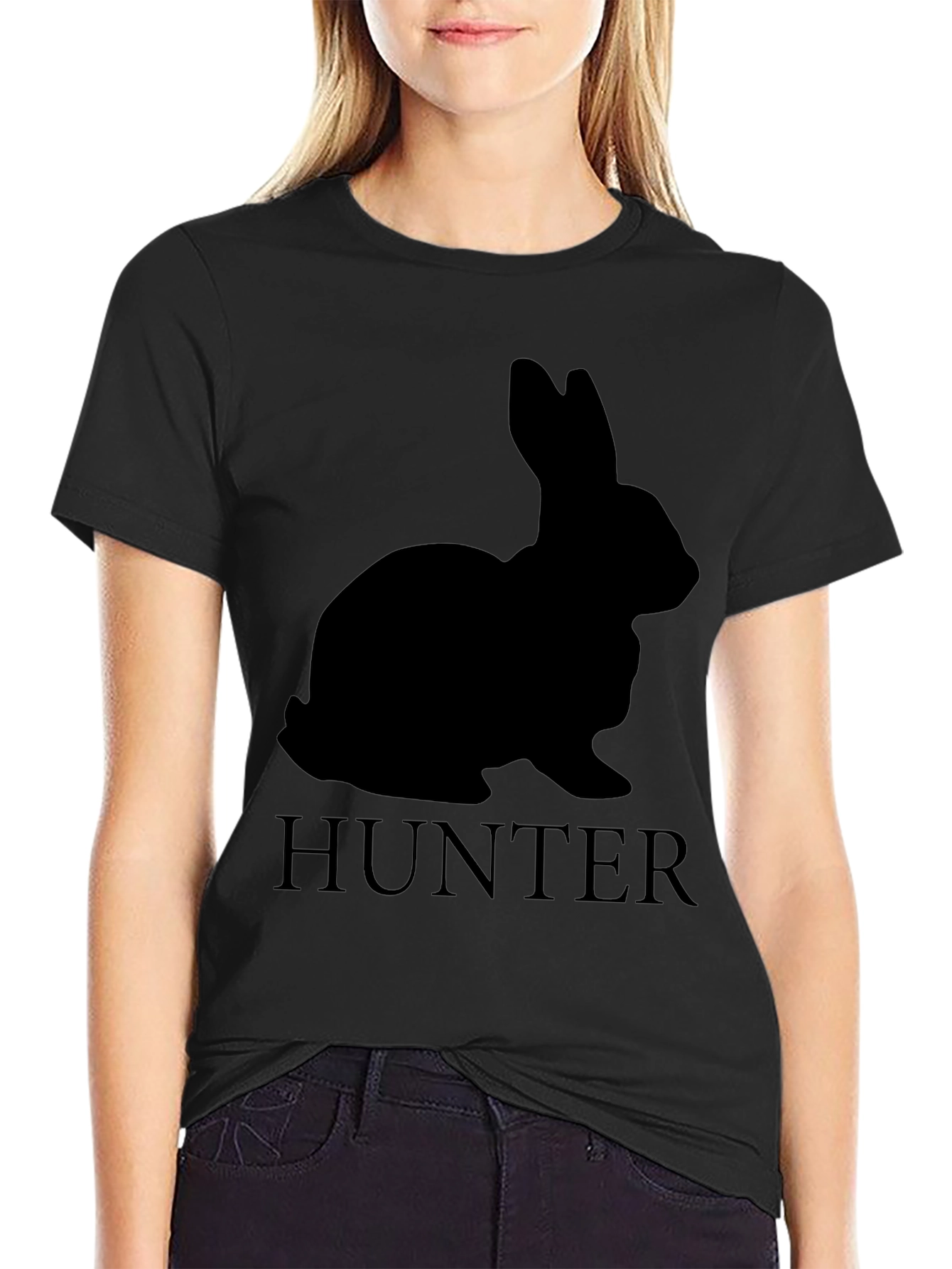 Rabbit Hunter Black T-Shirt