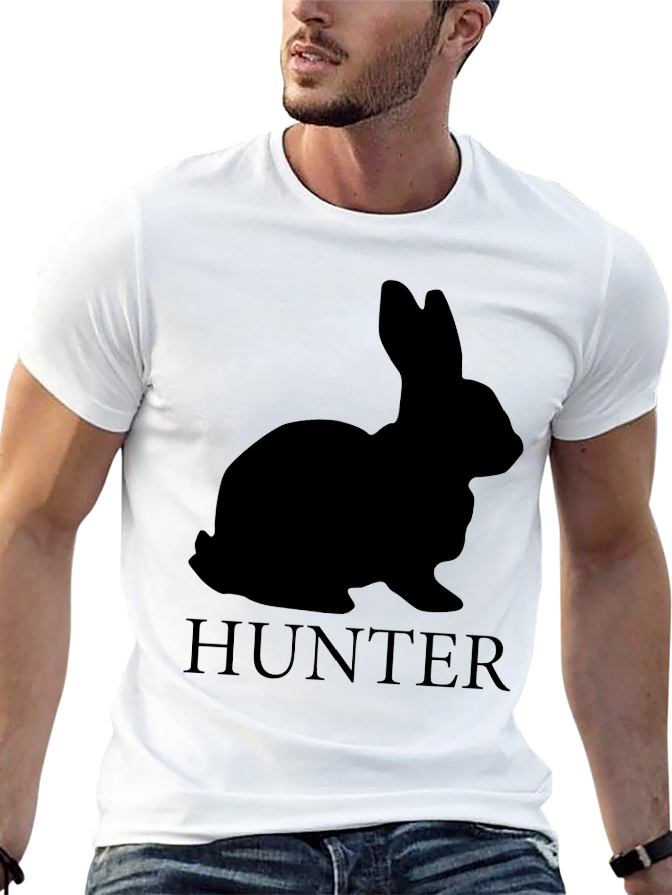 Rabbit Hunter Black T-Shirt