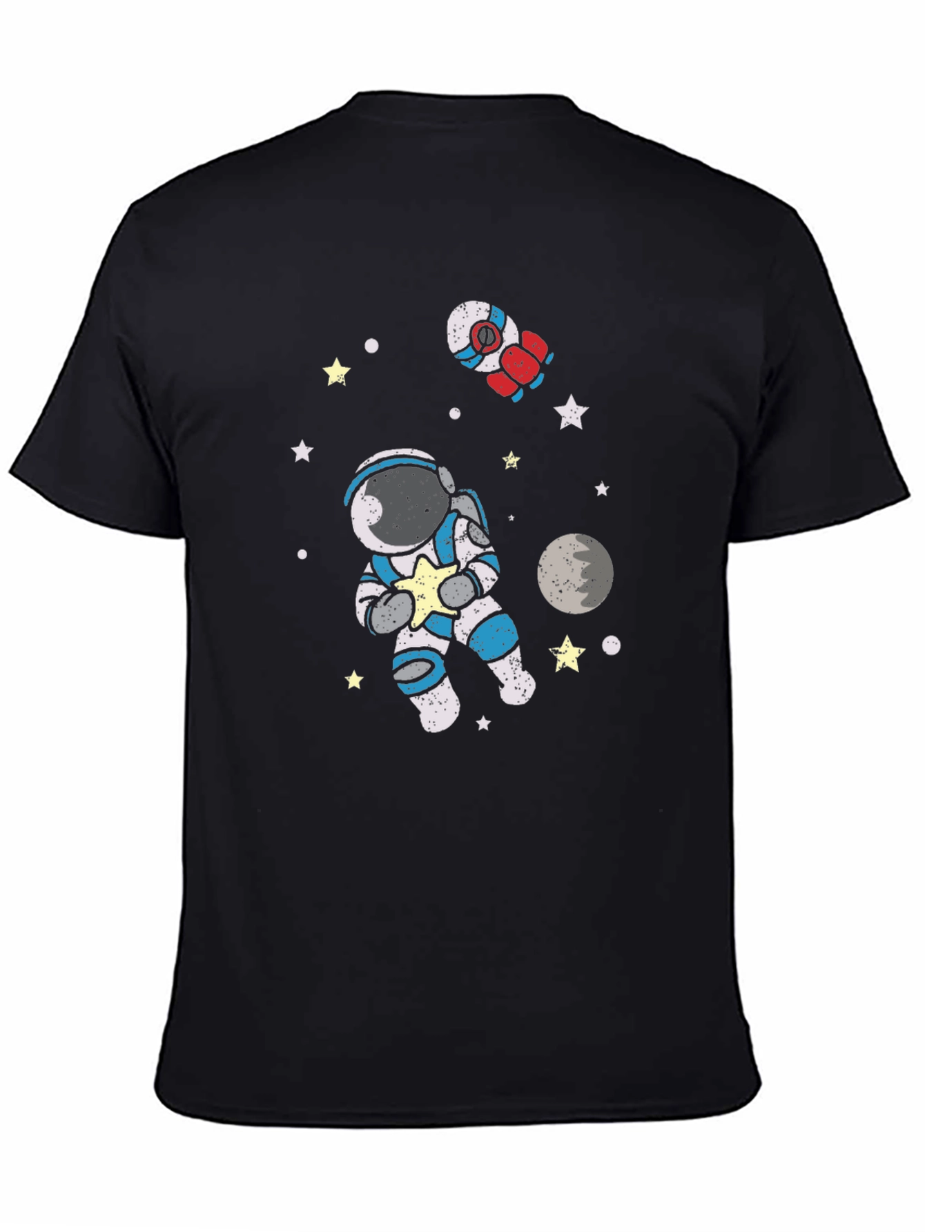 Astronaut in Space Graphic Tee - Black