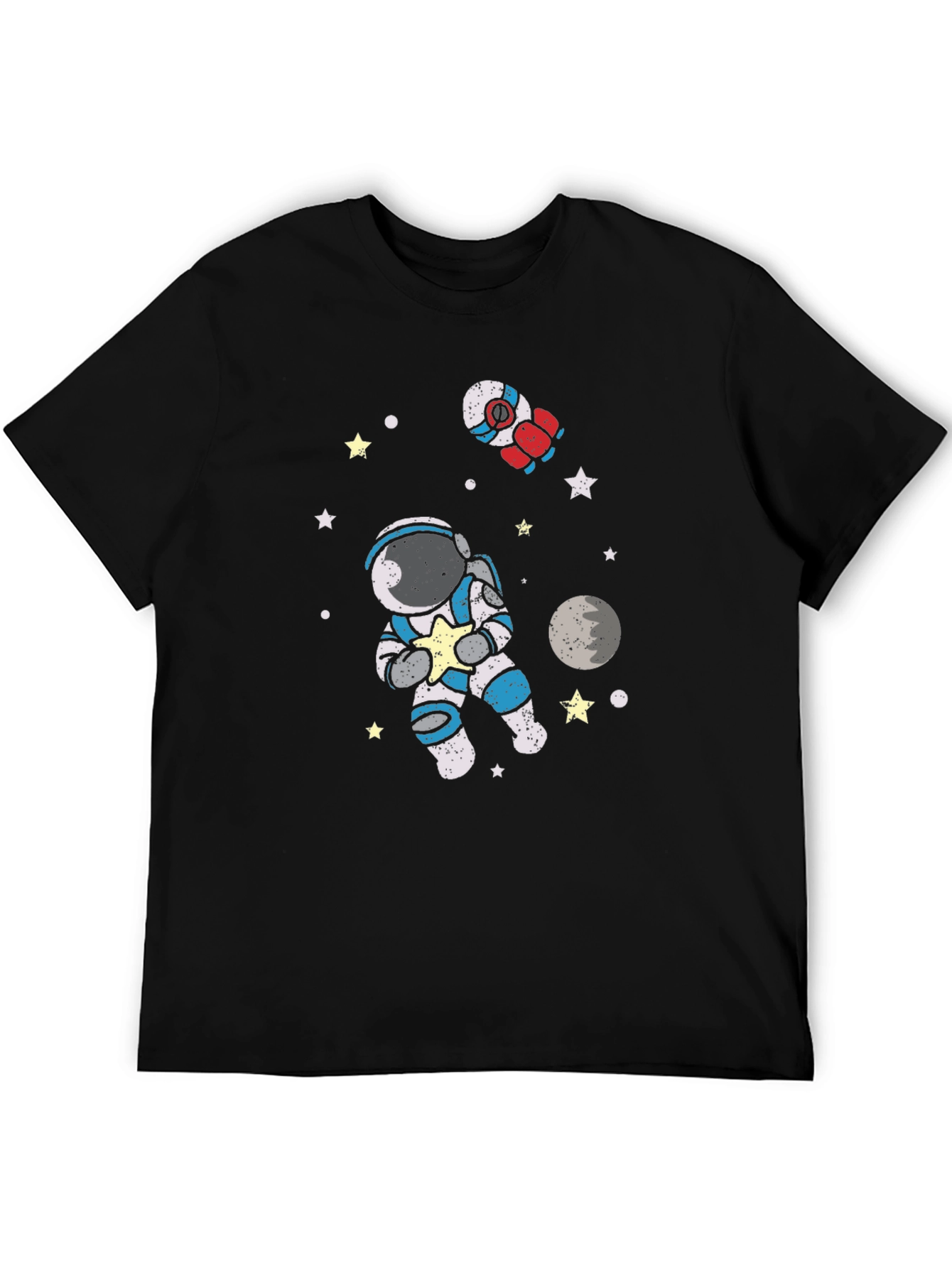 Astronaut in Space Graphic Tee - Black