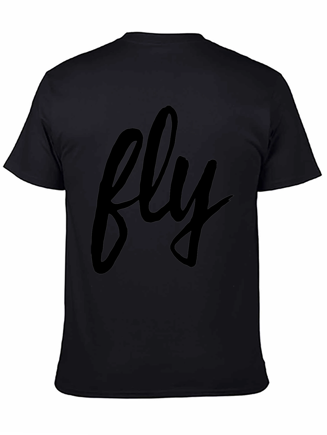 Fly Graphic Black T-Shirt - Casual Comfort