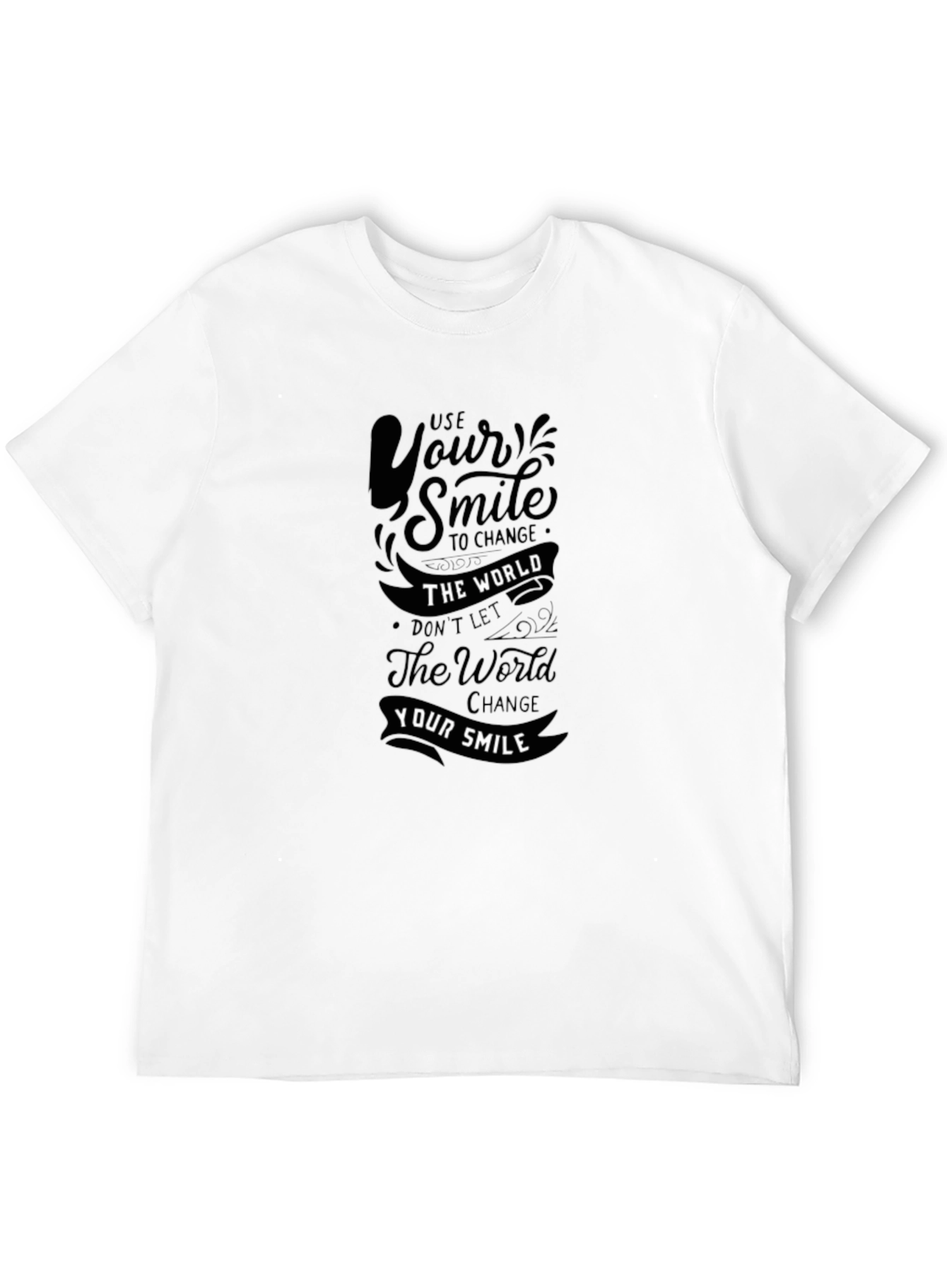 Use Your Smile Graphic Print T-Shirt