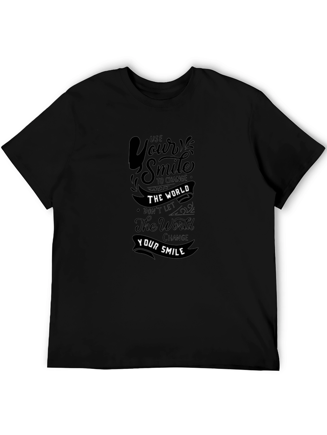 Use Your Smile Graphic Print T-Shirt