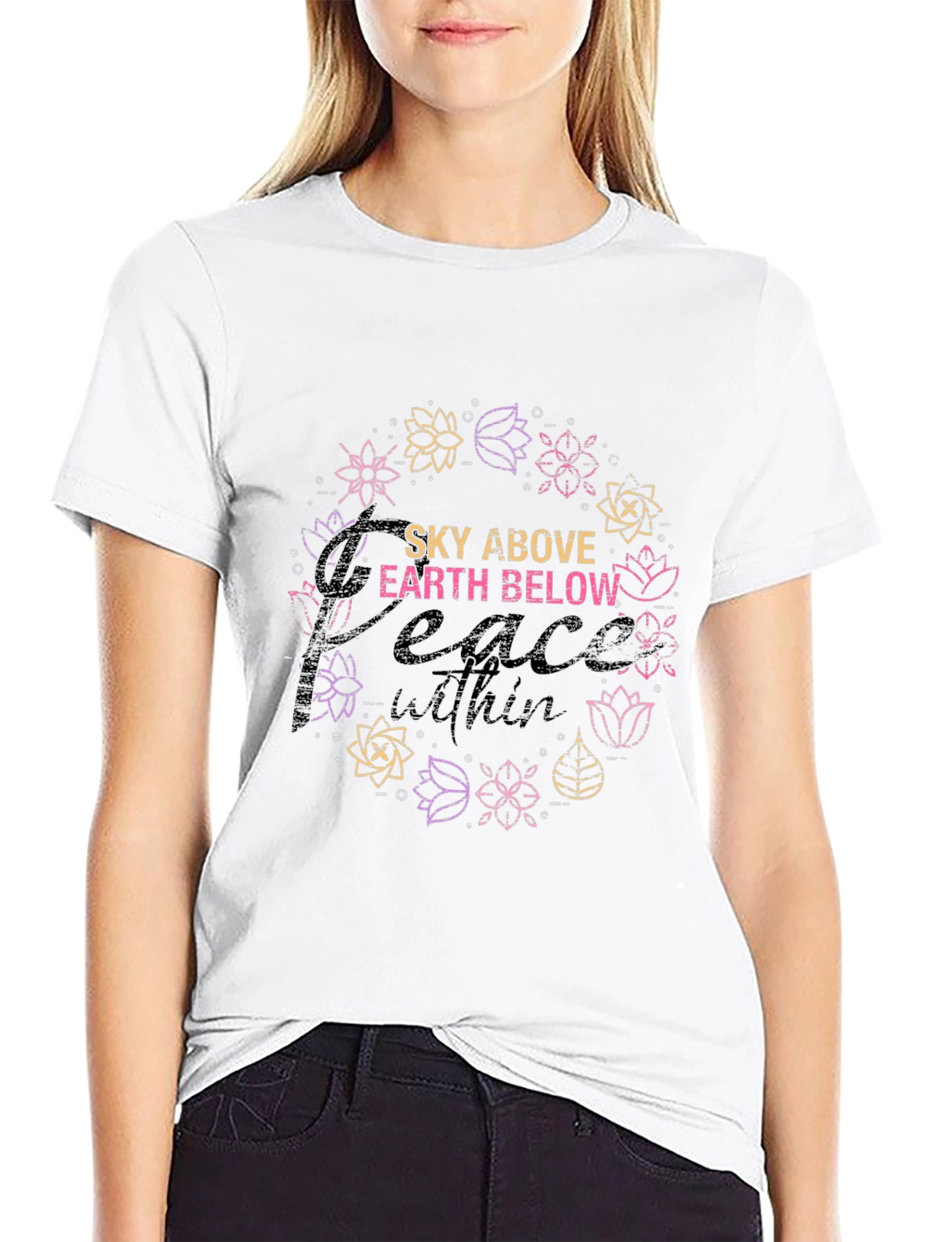 Sky Above Earth Below Peace Within Graphic Tee