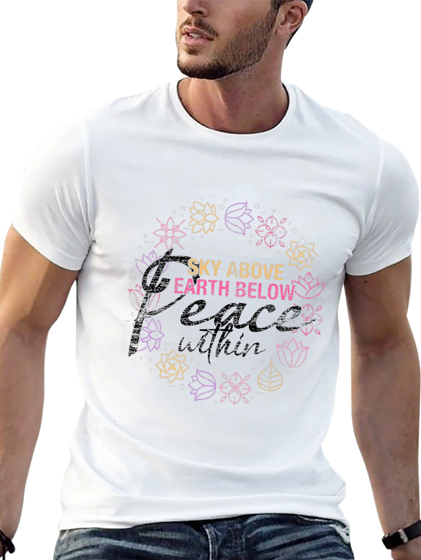 Sky Above Earth Below Peace Within Graphic Tee