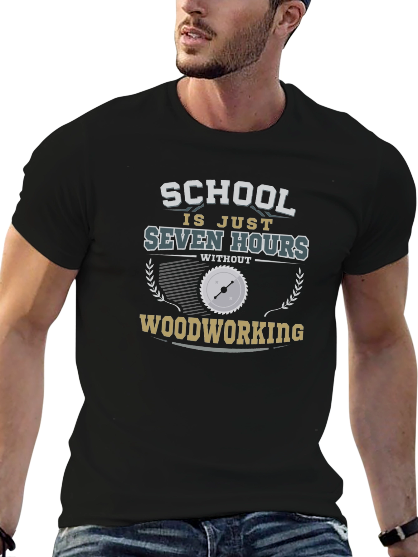 Woodworking T-Shirt - Seven Hours Funny Tee