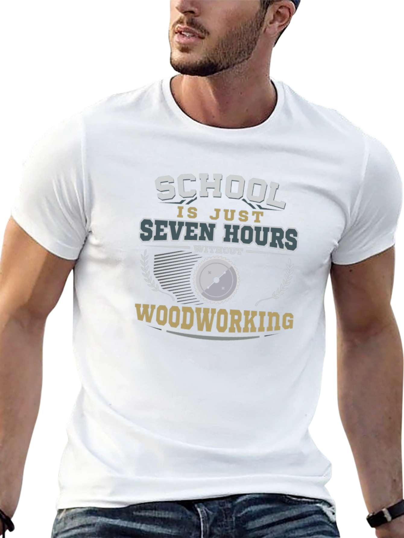 Woodworking T-Shirt - Seven Hours Funny Tee