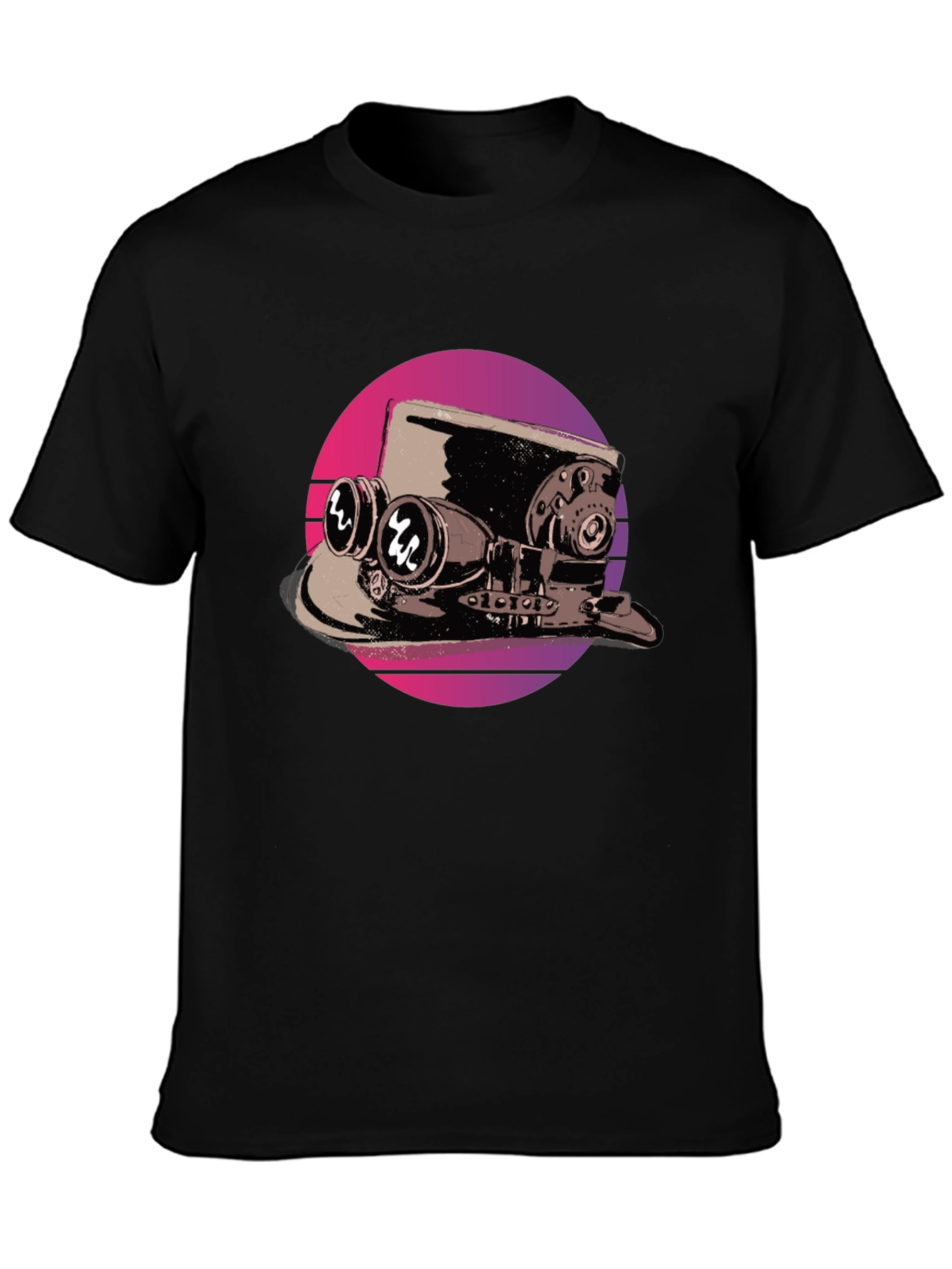 Steampunk Top Hat T-Shirt - Retro Graphic Tee