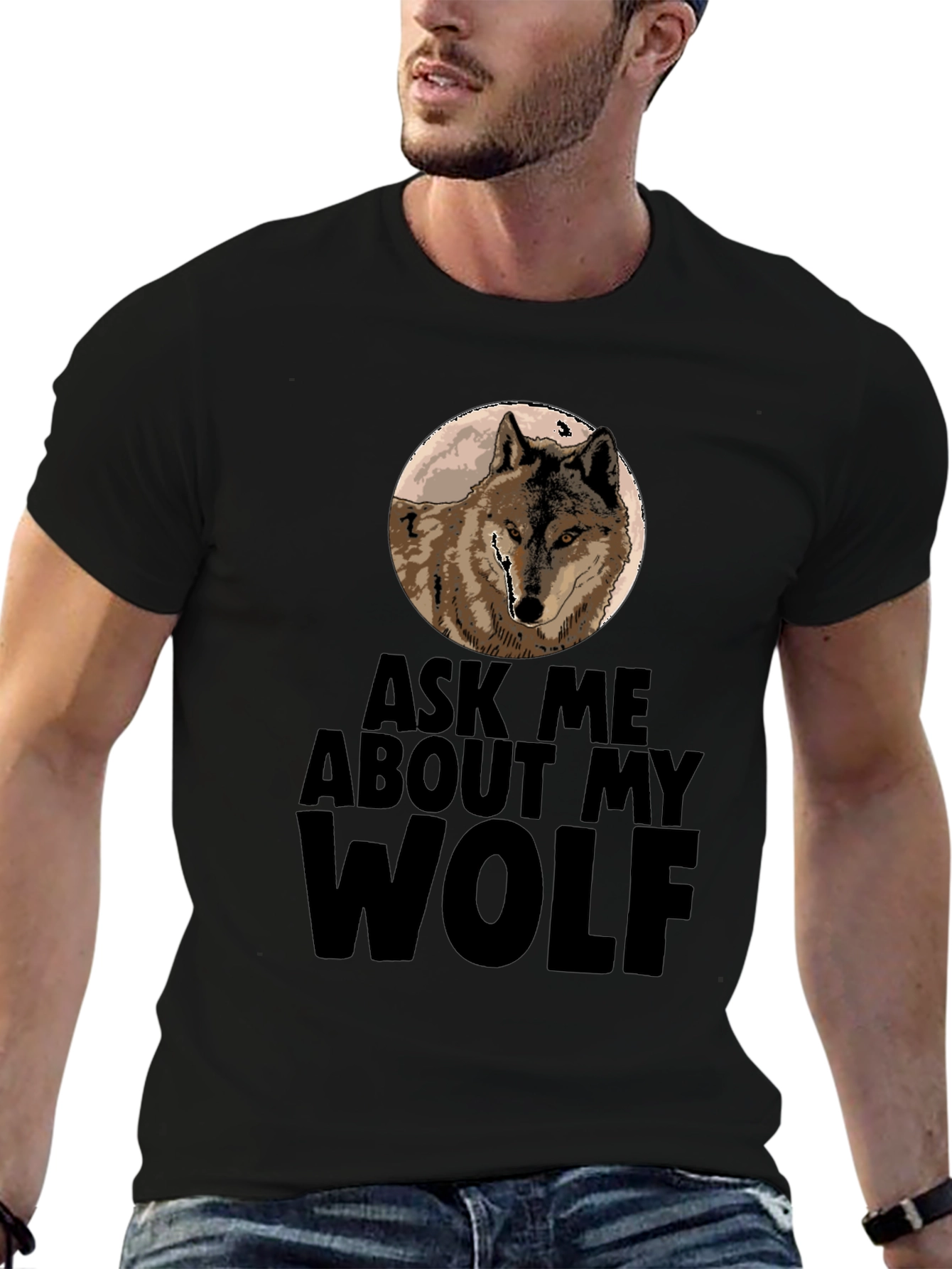Ask Me About My Wolf T-Shirt