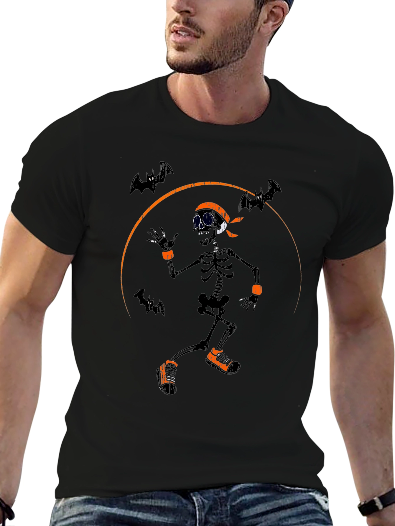 Halloween Skeleton Graphic Tee