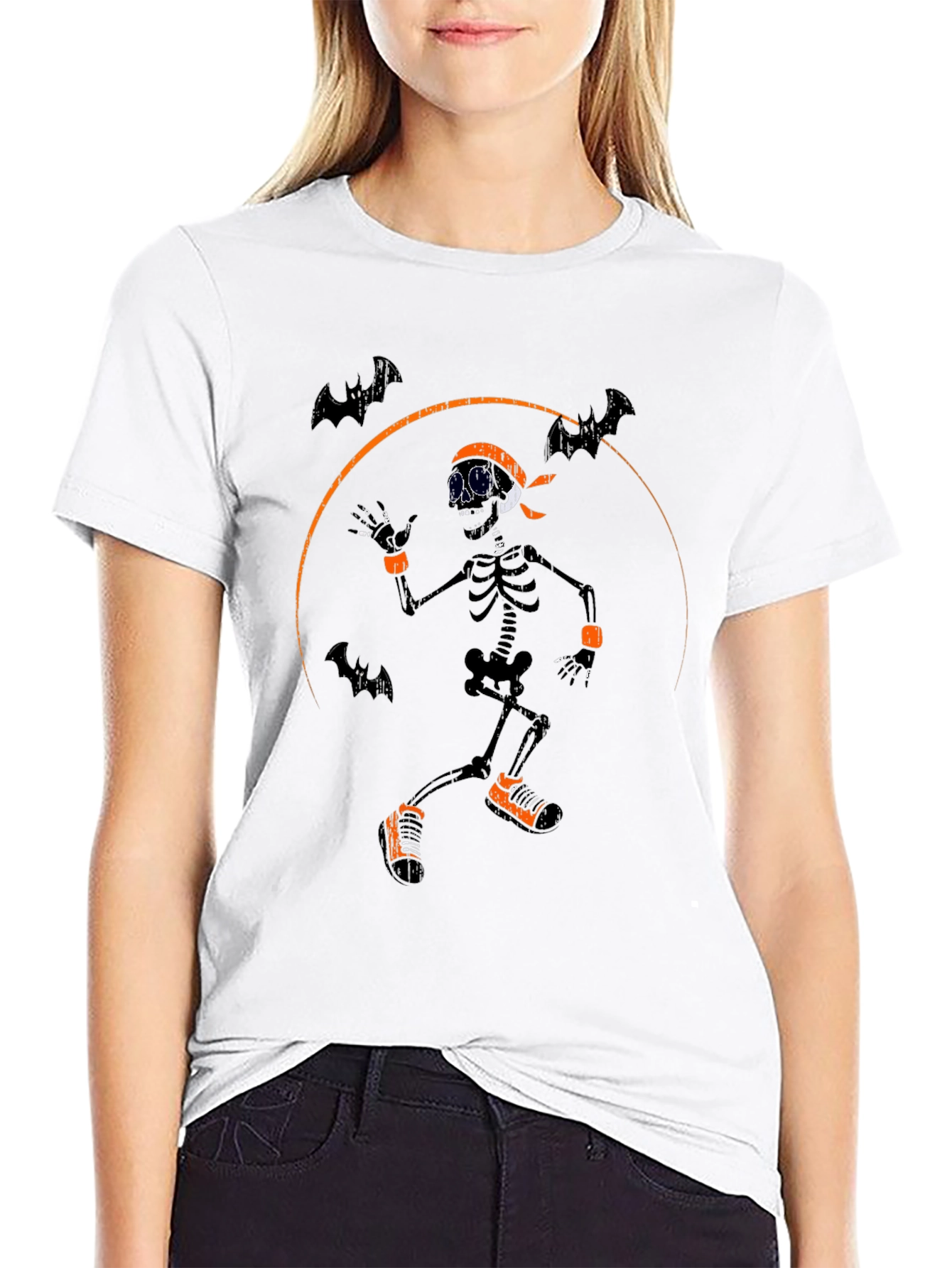Halloween Skeleton Graphic Tee