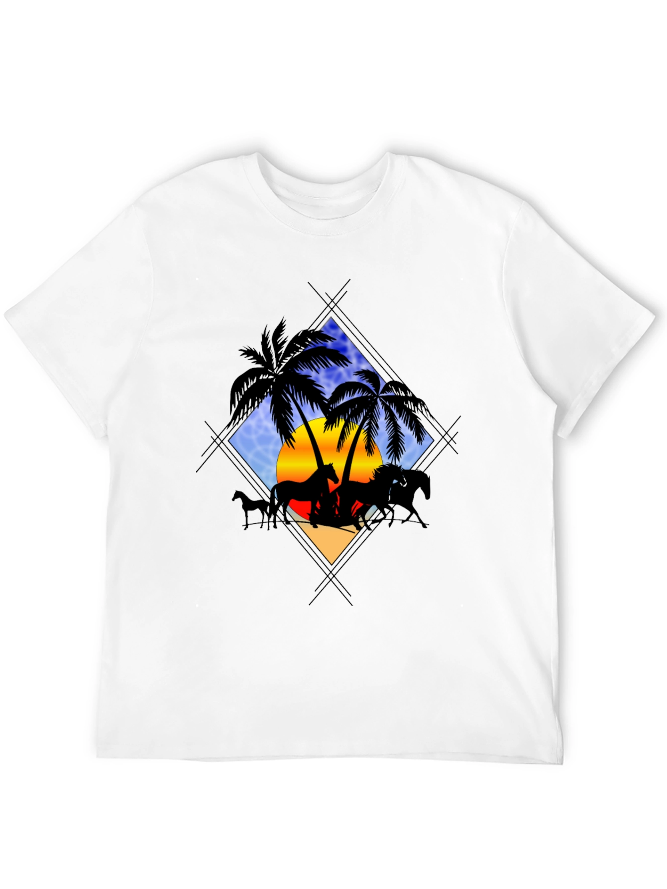Horse Silhouette Palm Tee