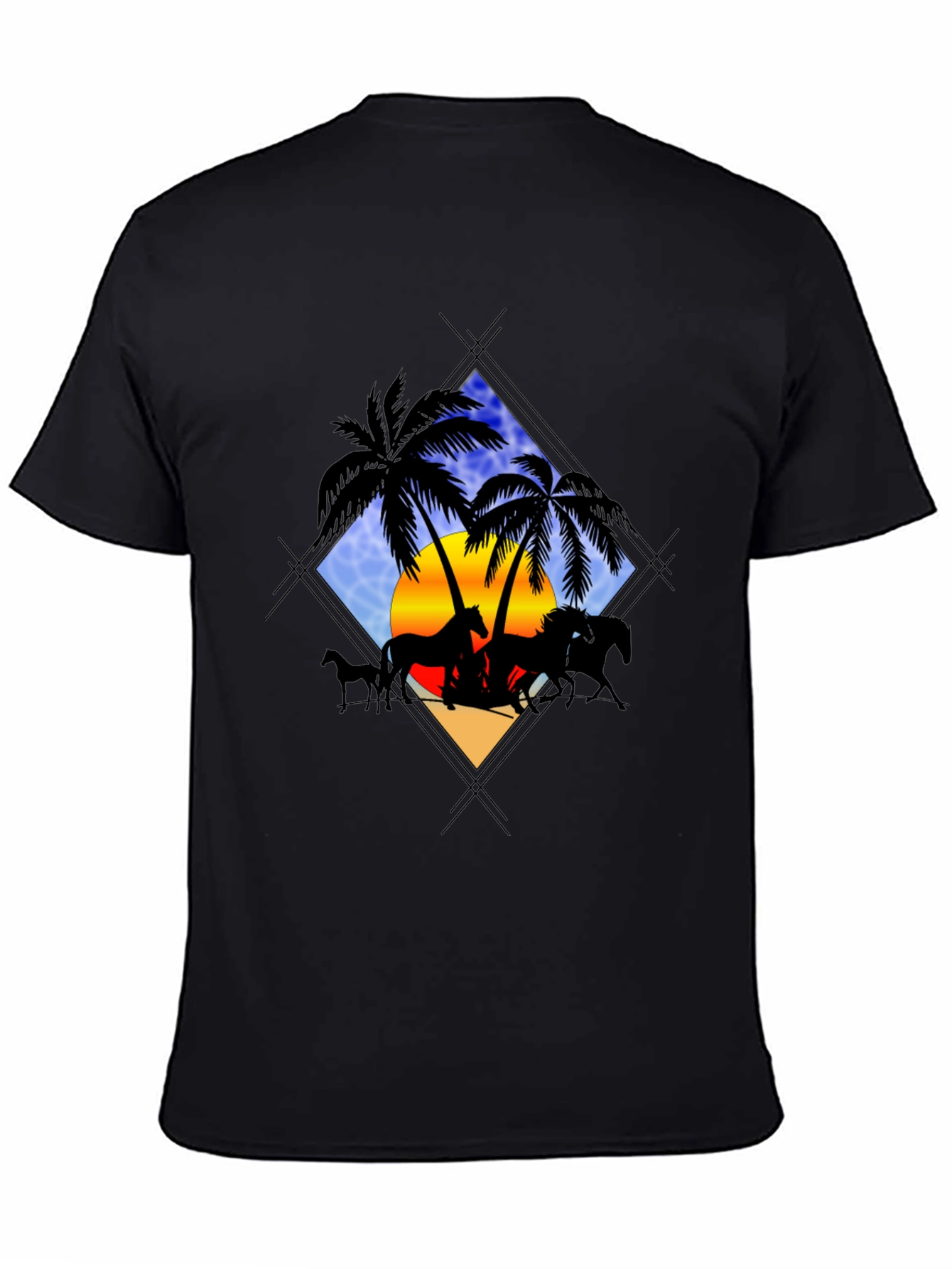 Horse Silhouette Palm Tee