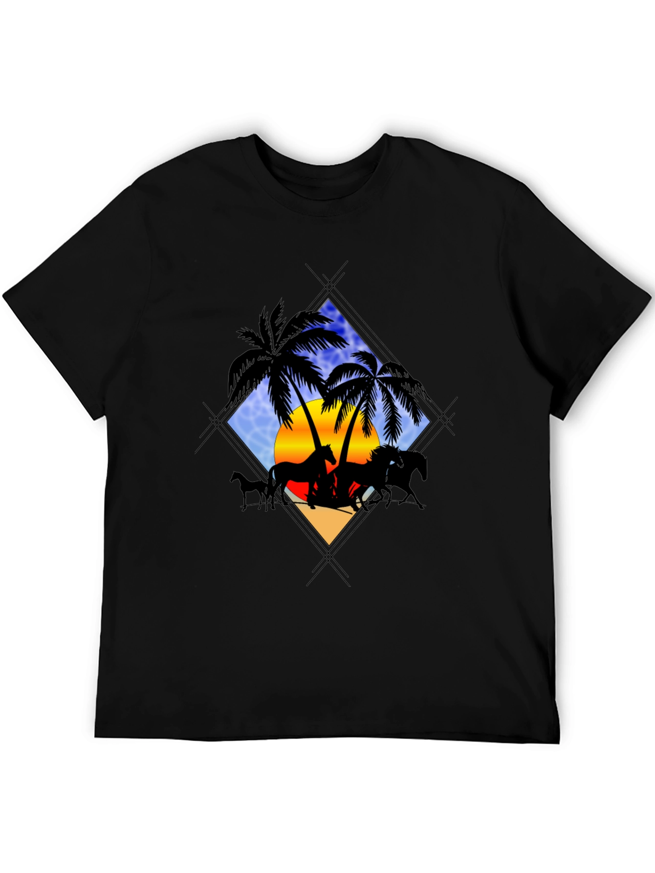 Horse Silhouette Palm Tee