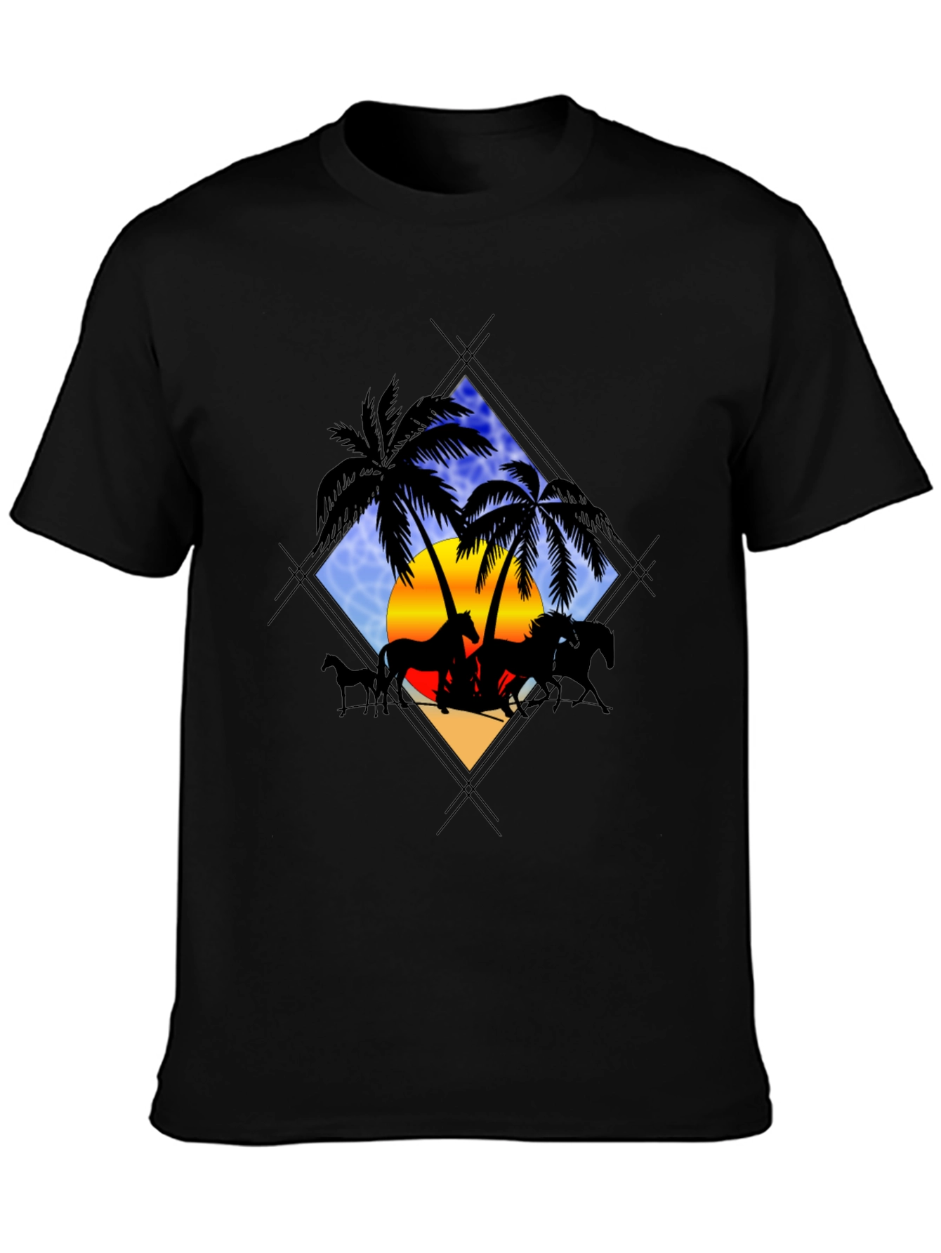 Horse Silhouette Palm Tee