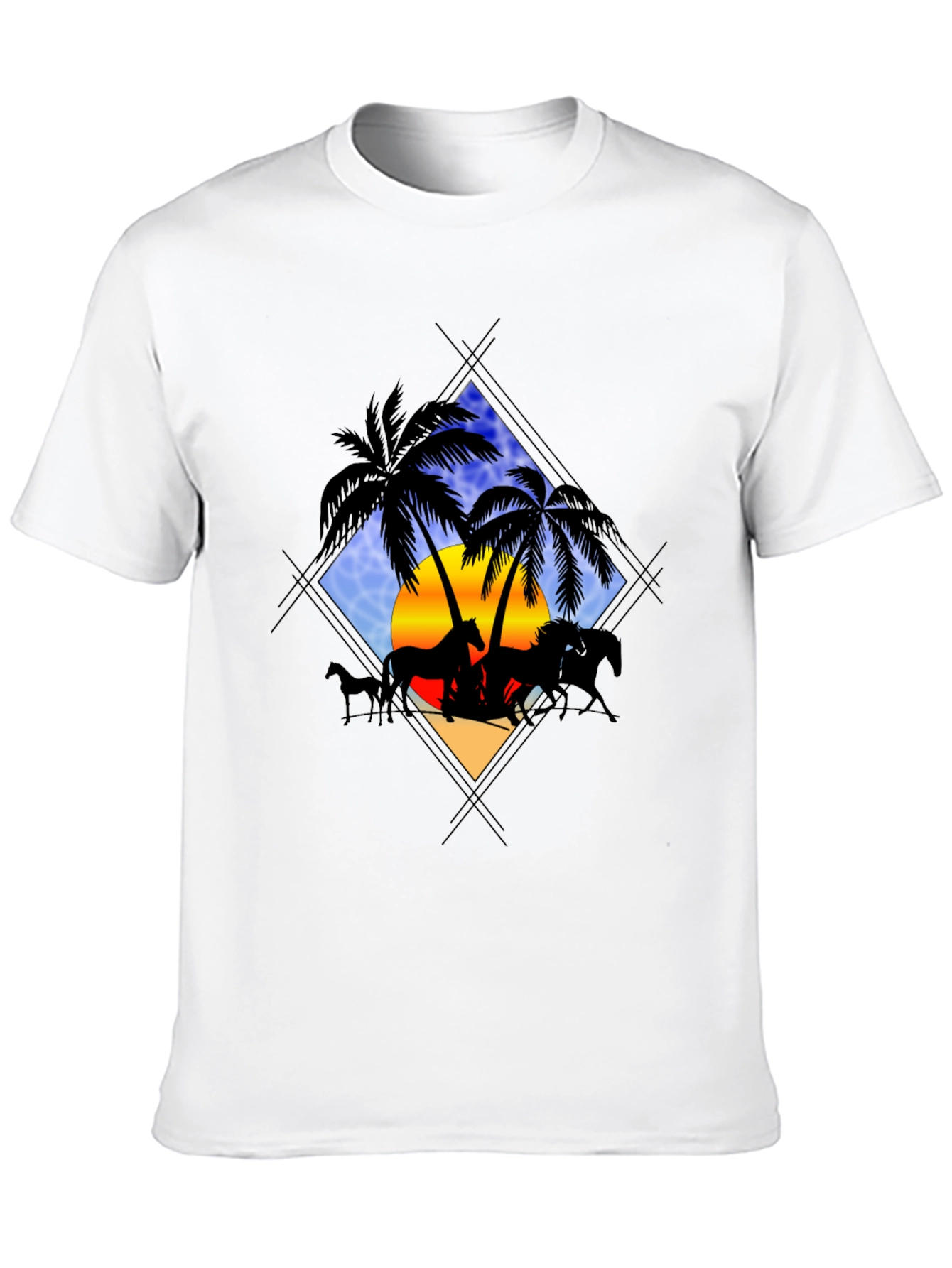 Horse Silhouette Palm Tee