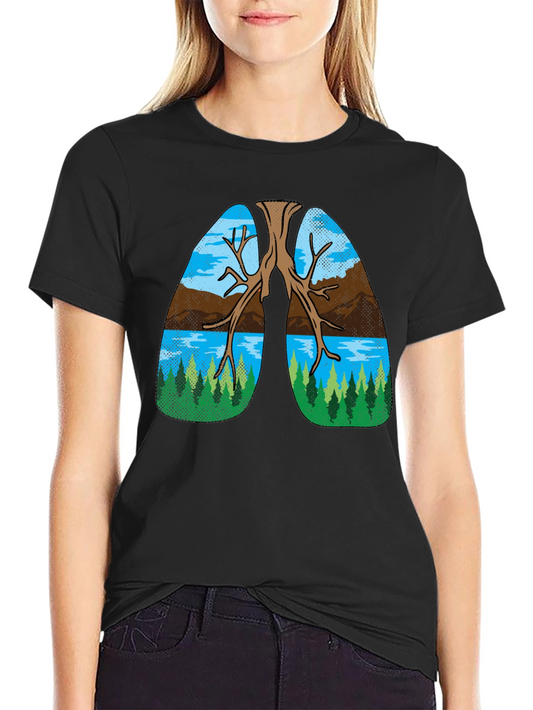 Nature Lungs Graphic Tee - Breathe Easy