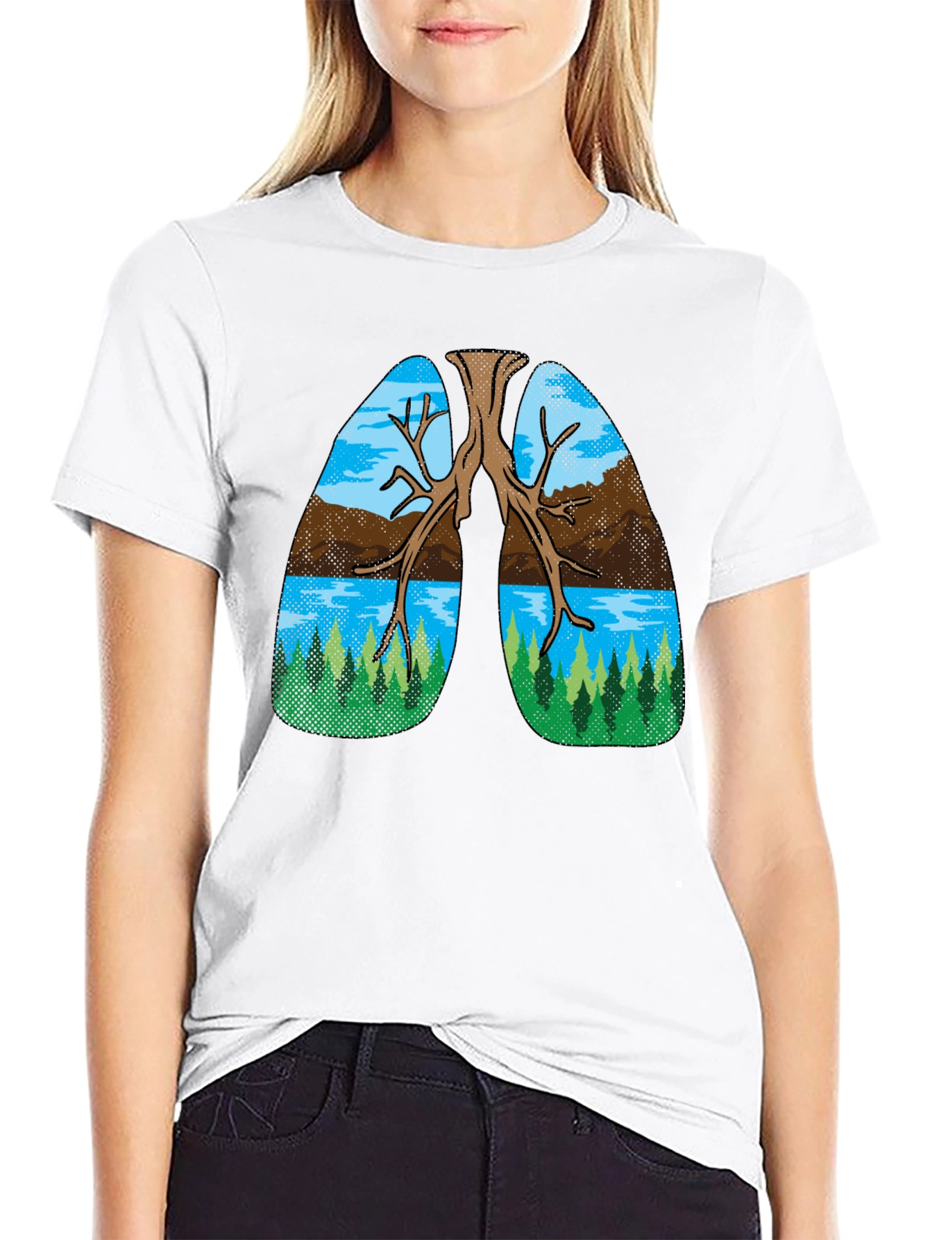 Nature Lungs Graphic Tee - Breathe Easy