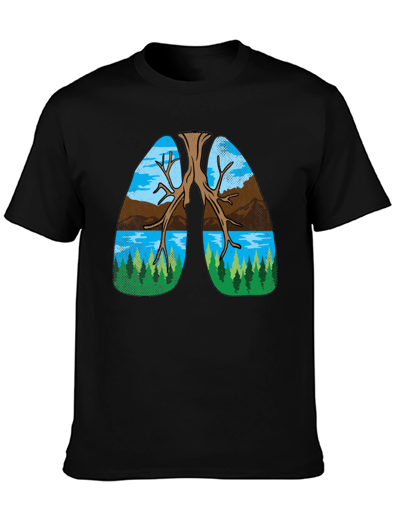 Nature Lungs Graphic Tee - Breathe Easy