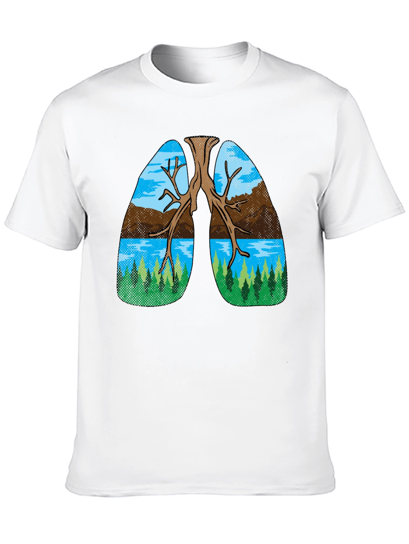 Nature Lungs Graphic Tee - Breathe Easy