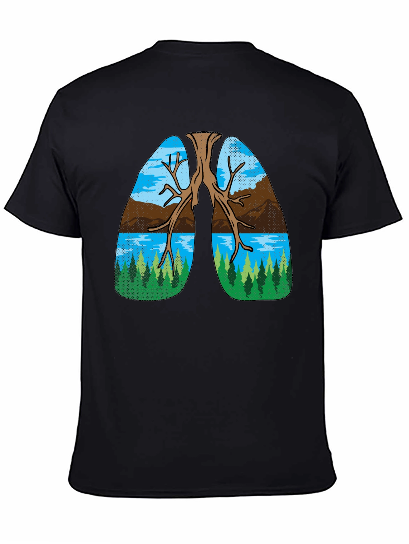 Nature Lungs Graphic Tee - Breathe Easy