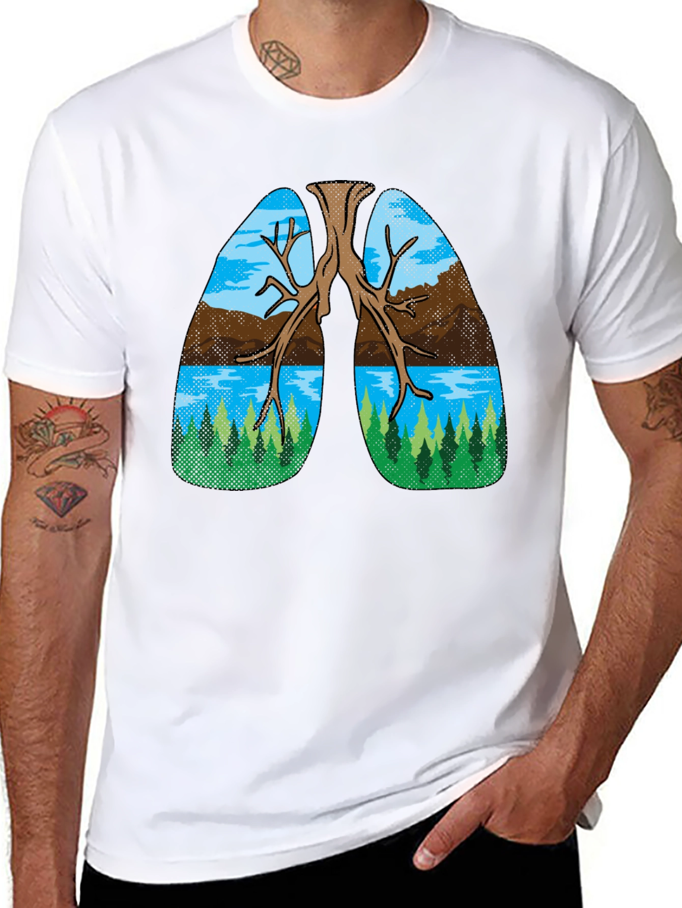Nature Lungs Graphic Tee - Breathe Easy