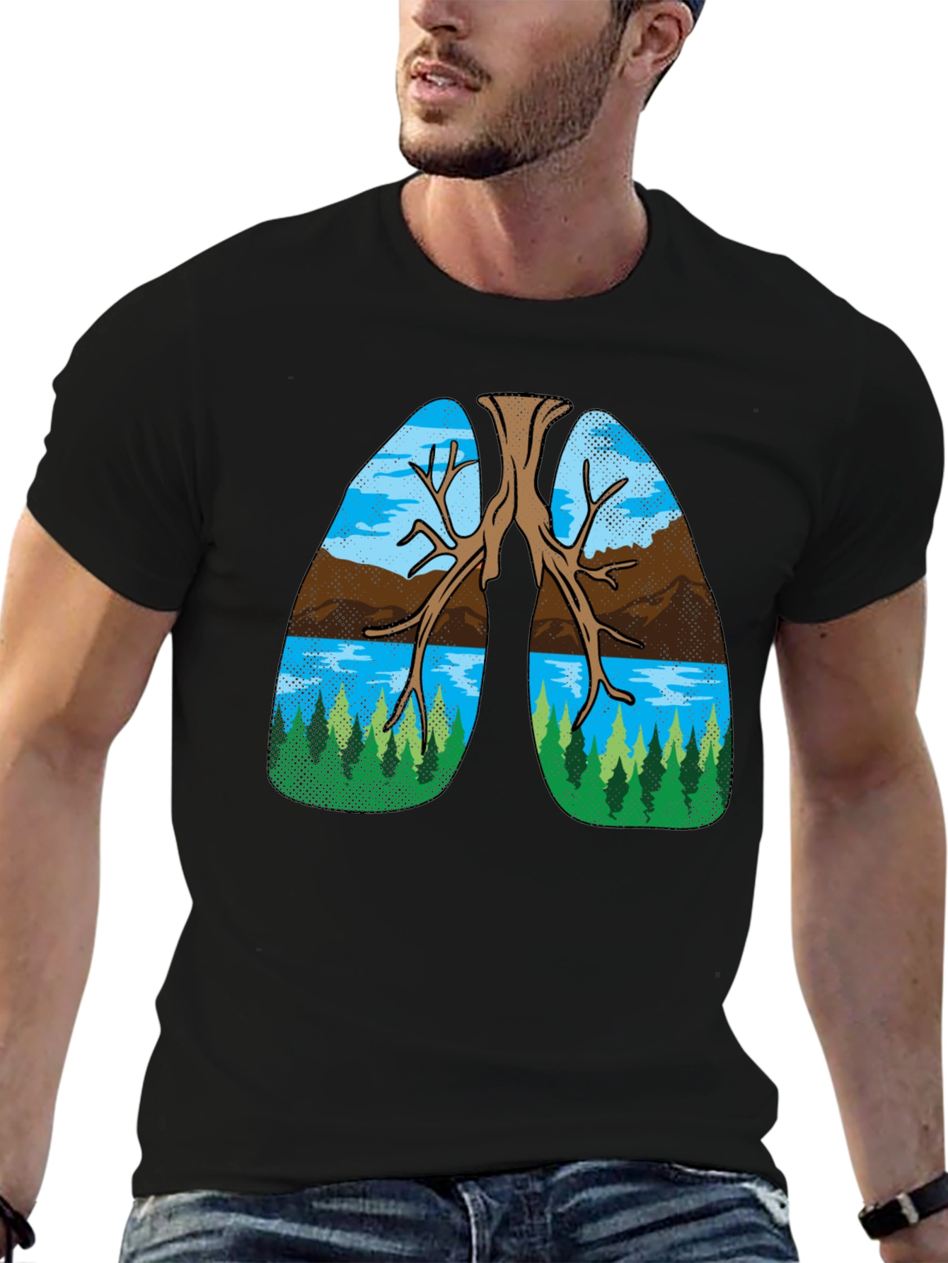 Nature Lungs Graphic Tee - Breathe Easy