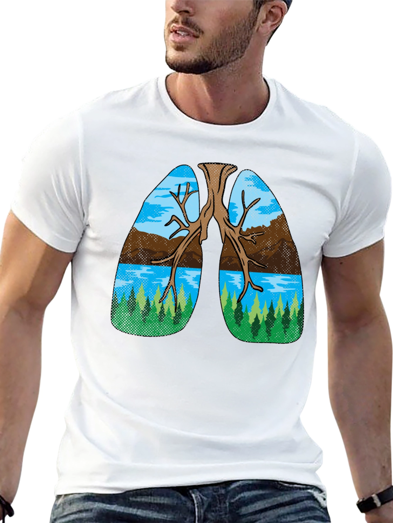 Nature Lungs Graphic Tee - Breathe Easy