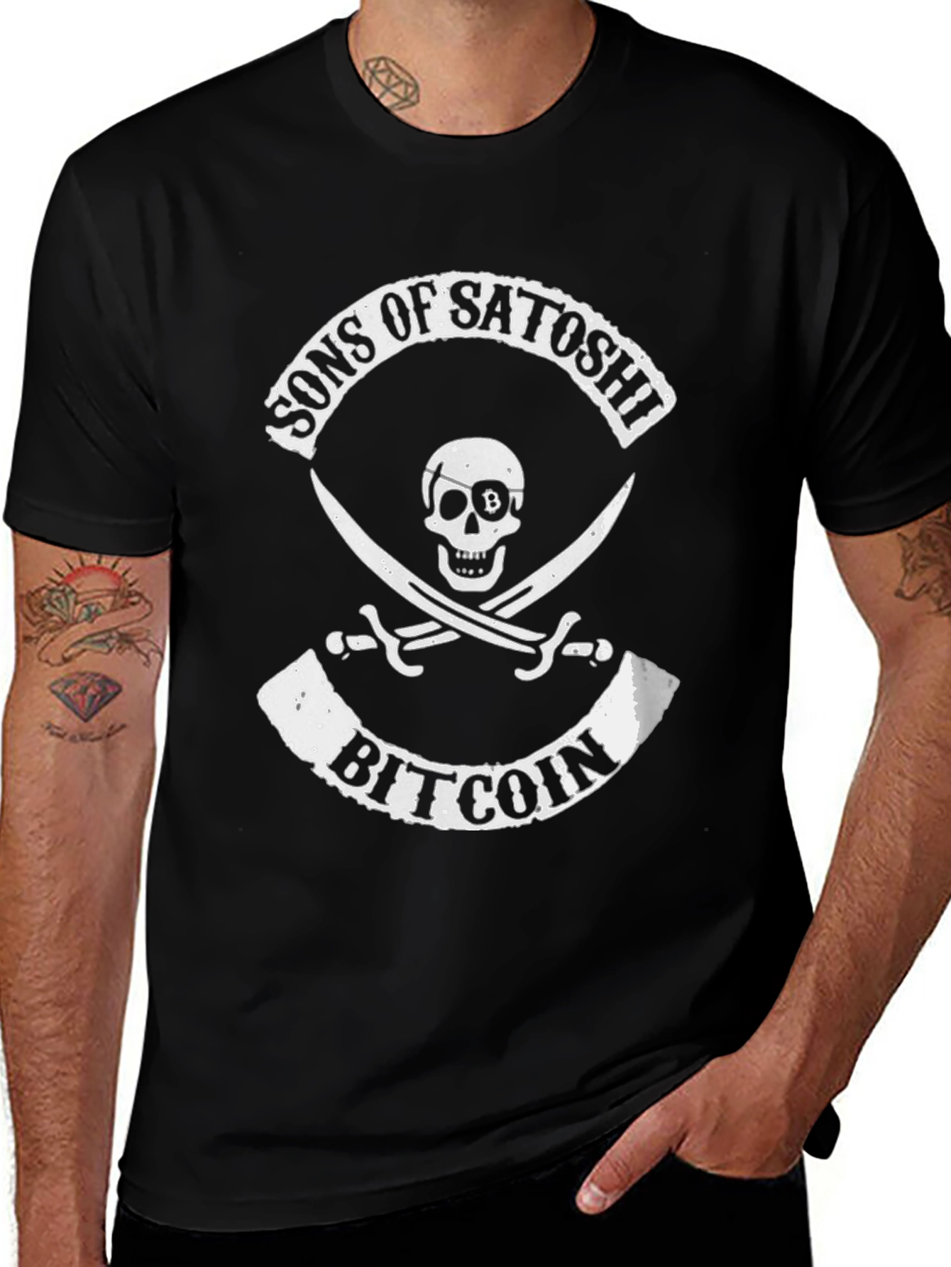 Sons of Satoshi Bitcoin Black T-Shirt