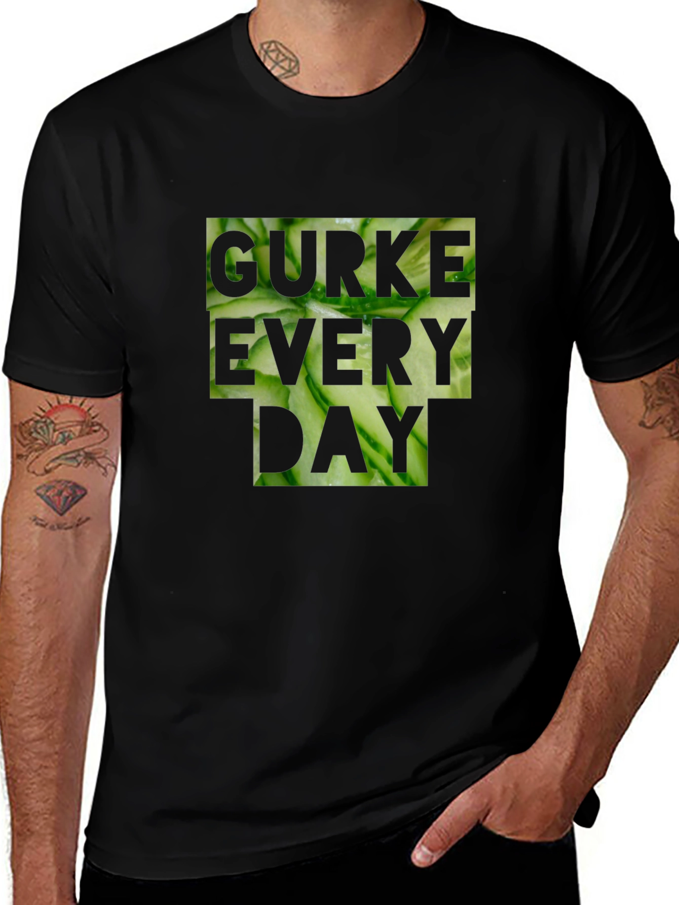 Gurke Every Day Black T-Shirt