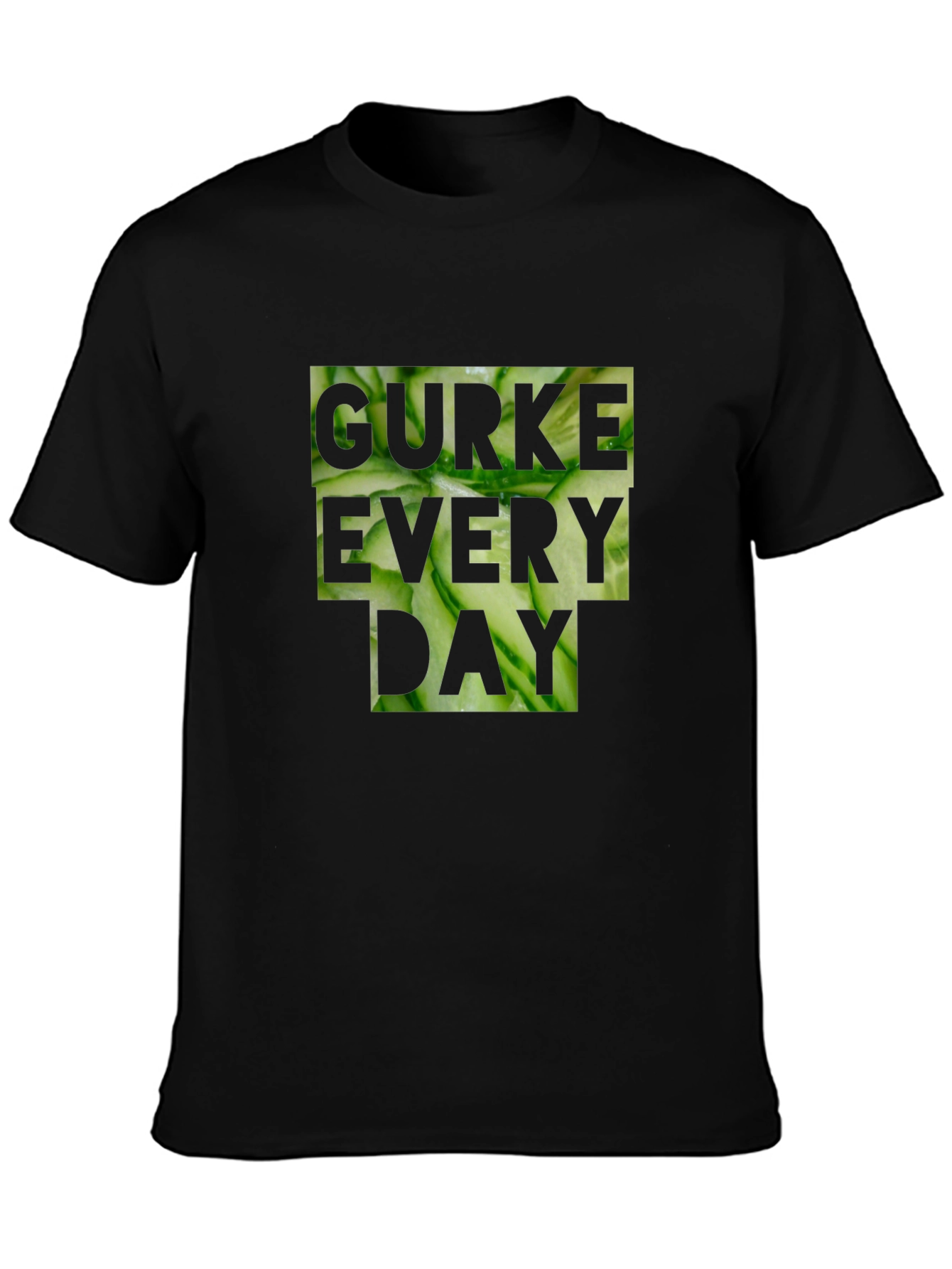 Gurke Every Day Black T-Shirt