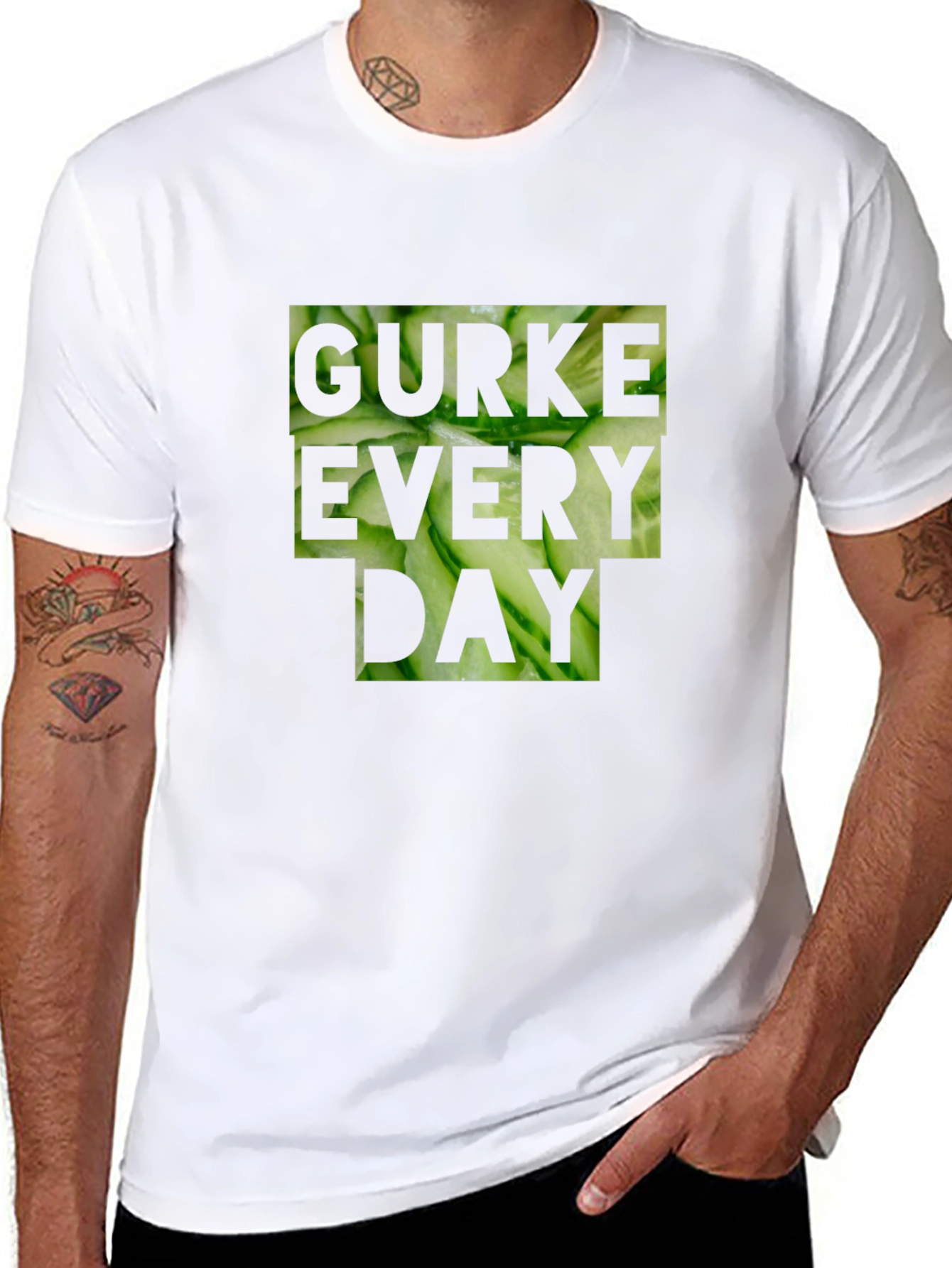 Gurke Every Day Black T-Shirt