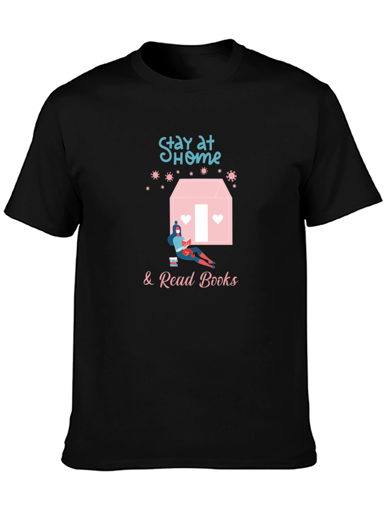 Stay Home & Read Books T-Shirt