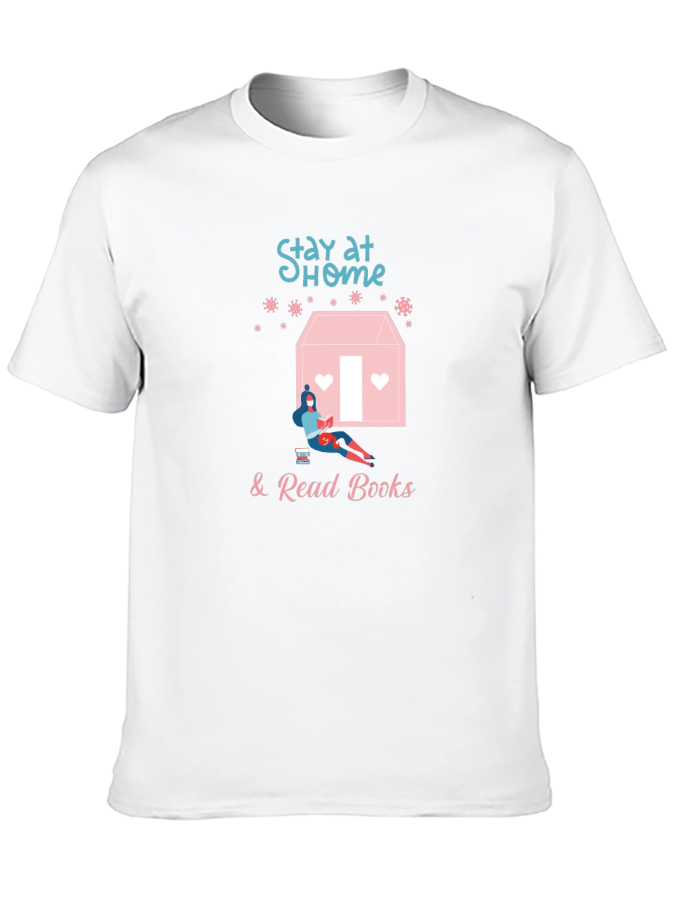 Stay Home & Read Books T-Shirt