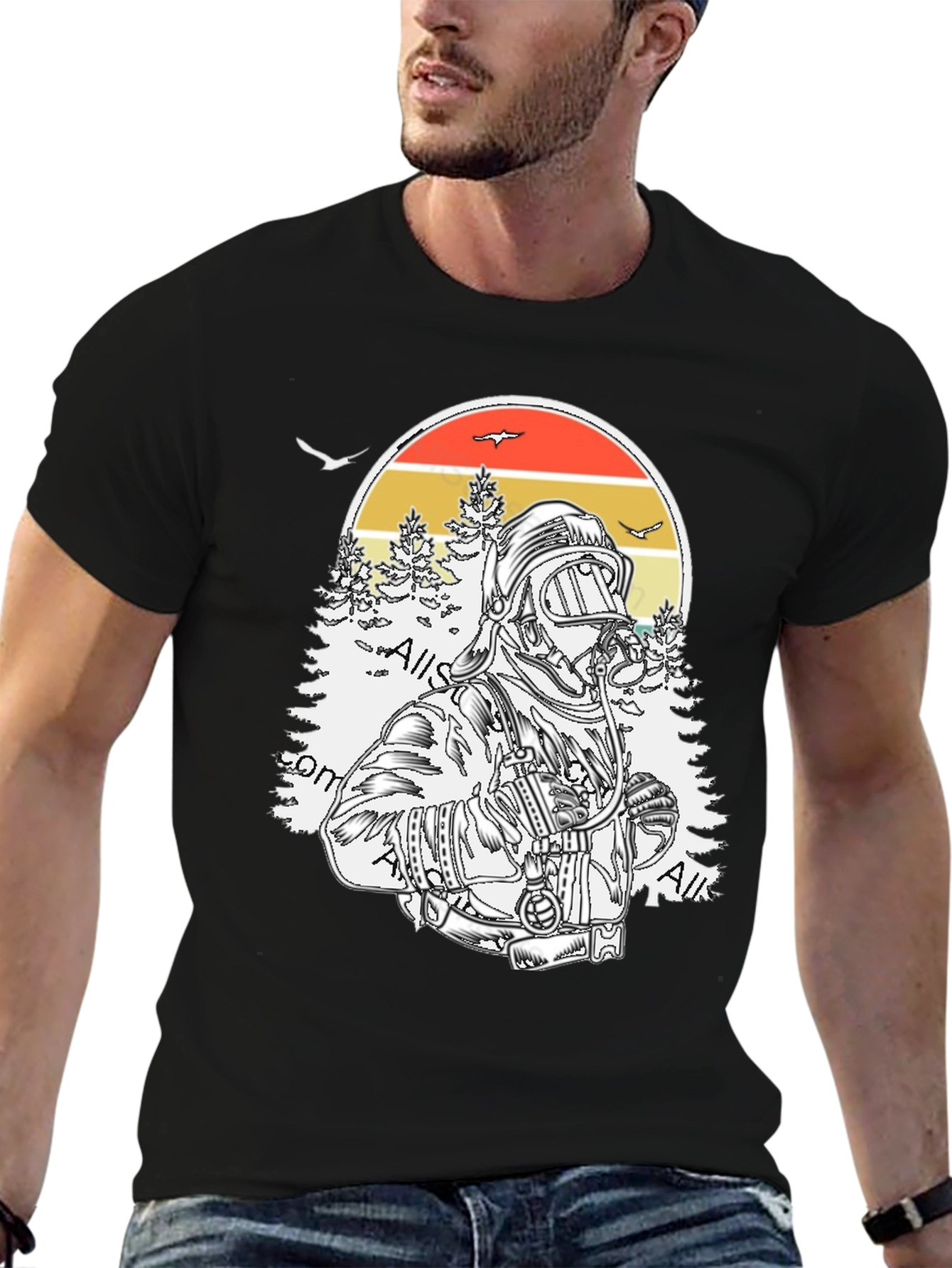 Firefighter Graphic T-Shirt