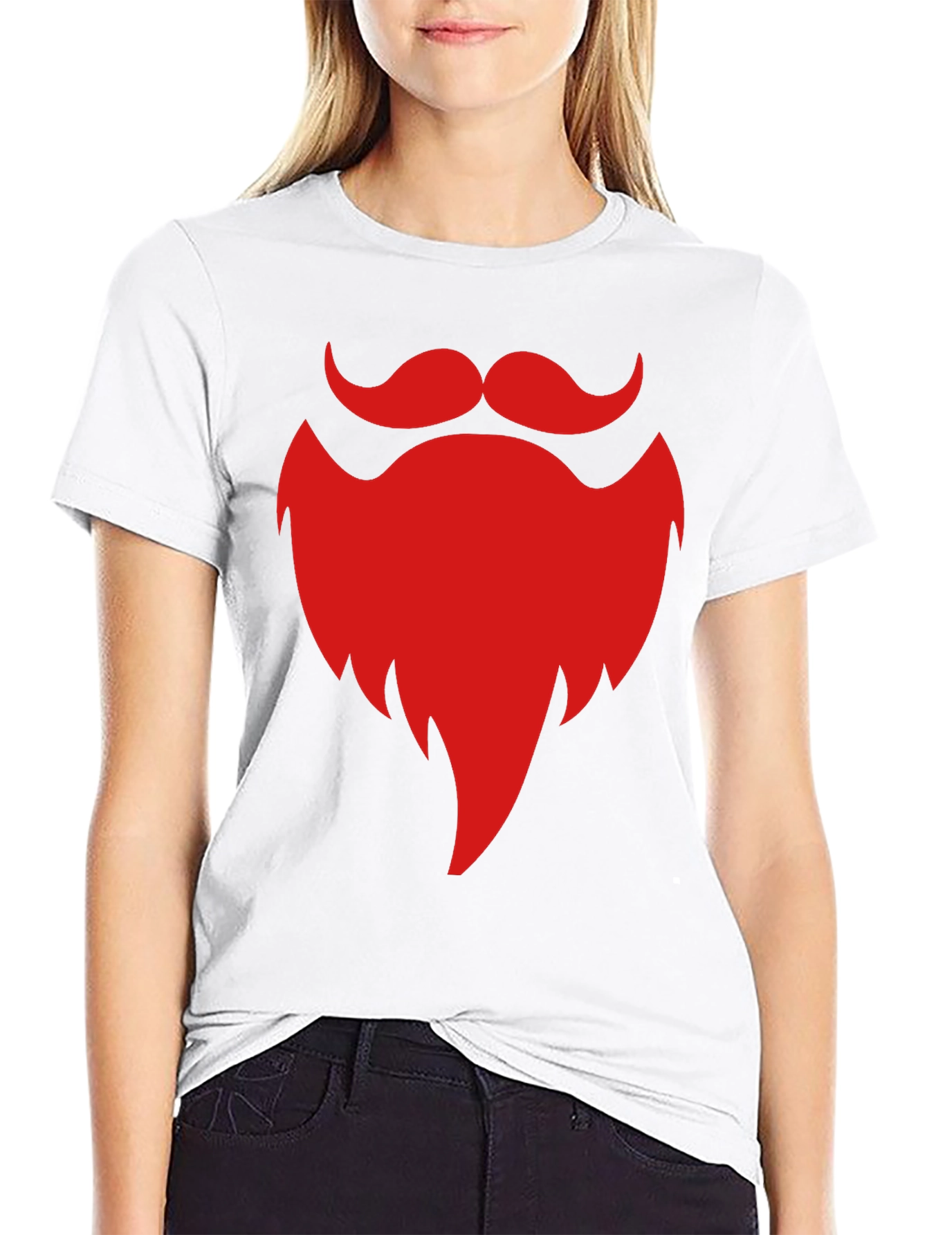 Red Beard Graphic Black T-Shirt