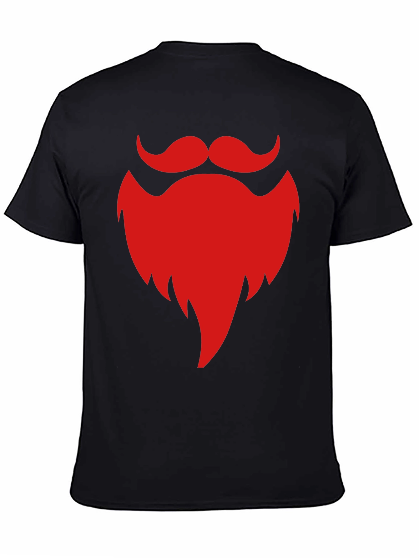 Red Beard Graphic Black T-Shirt