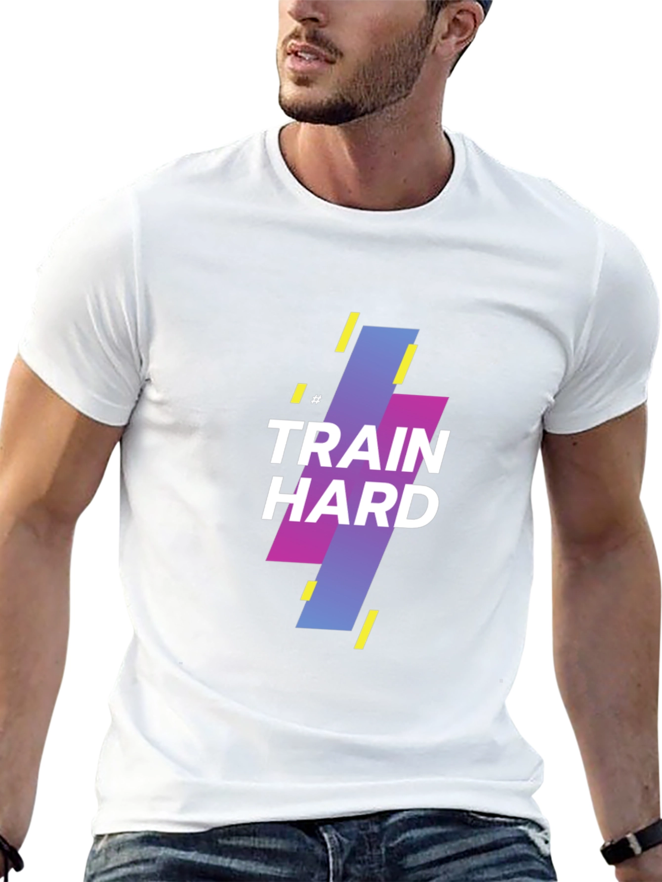 Train Hard Graphic Tee - Black Casual Shirt