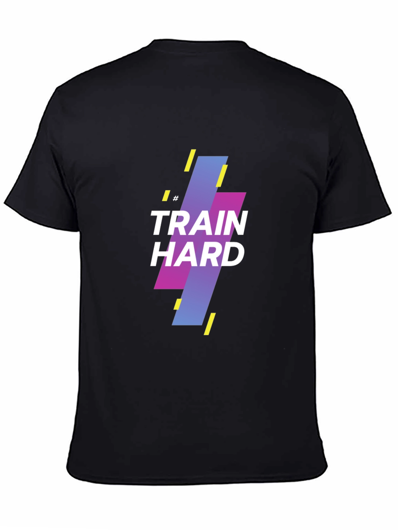 Train Hard Graphic Tee - Black Casual Shirt