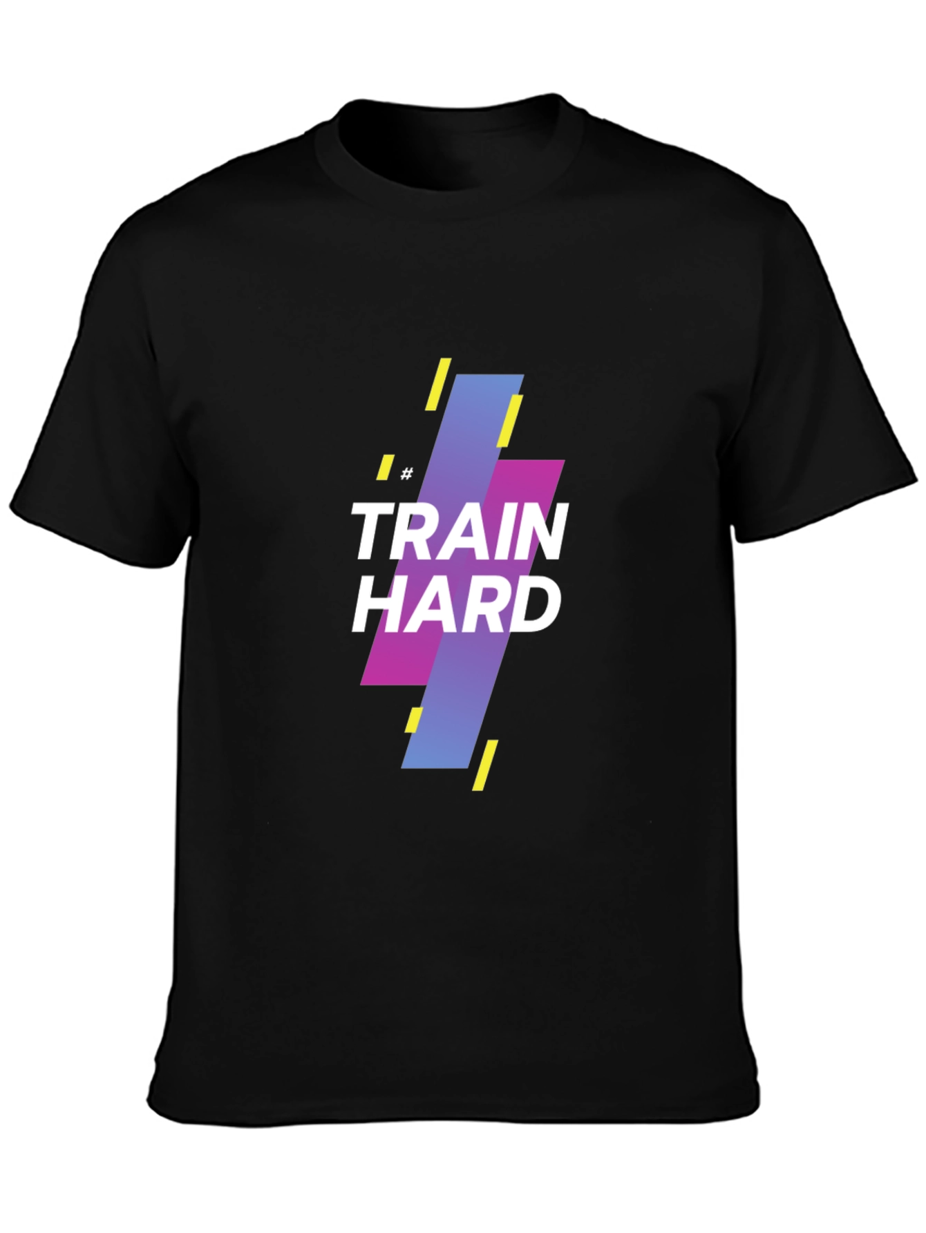 Train Hard Graphic Tee - Black Casual Shirt