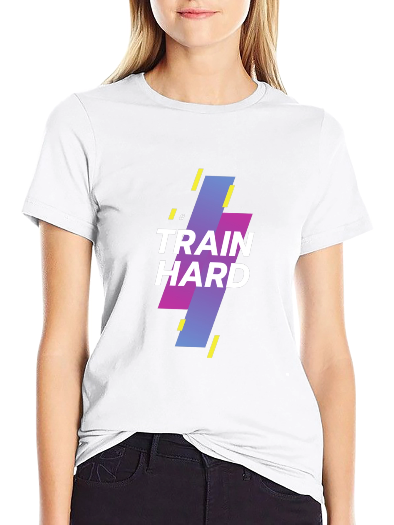 Train Hard Graphic Tee - Black Casual Shirt