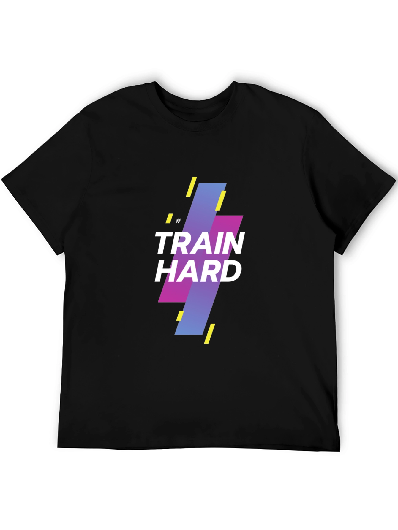 Train Hard Graphic Tee - Black Casual Shirt