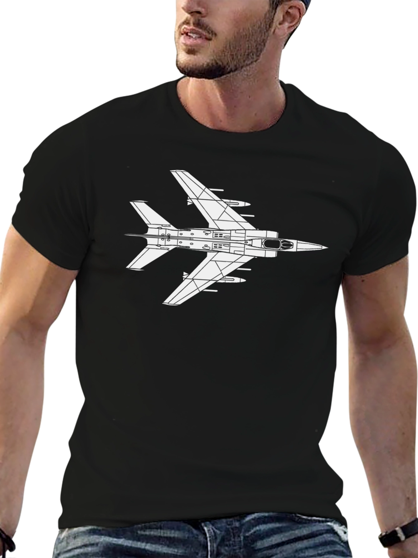 Jet Fighter Graphic T-Shirt - Pilot Gift