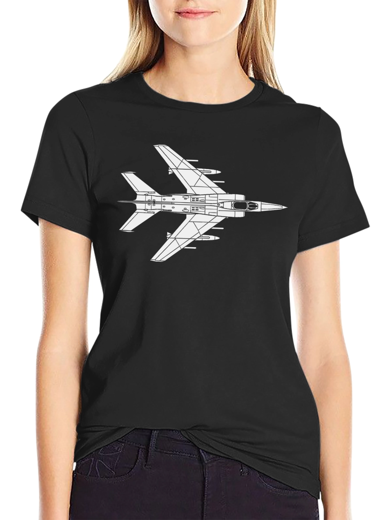 Jet Fighter Graphic T-Shirt - Pilot Gift