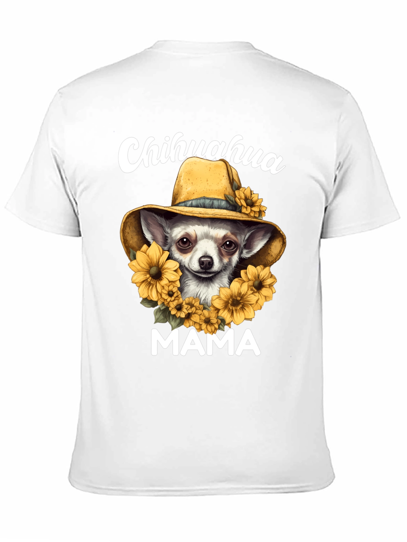 Chihuahua Mama Sunflower T-Shirt