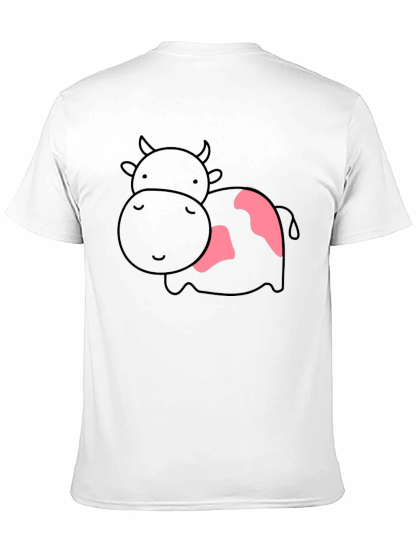 Cute Cow Graphic T-Shirt - Unisex Black Tee