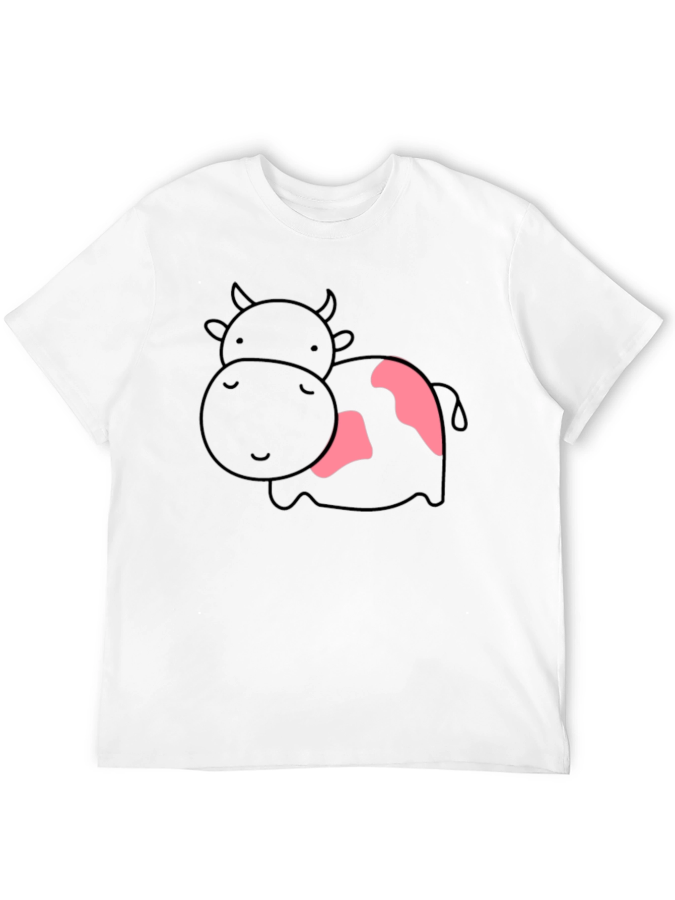 Cute Cow Graphic T-Shirt - Unisex Black Tee