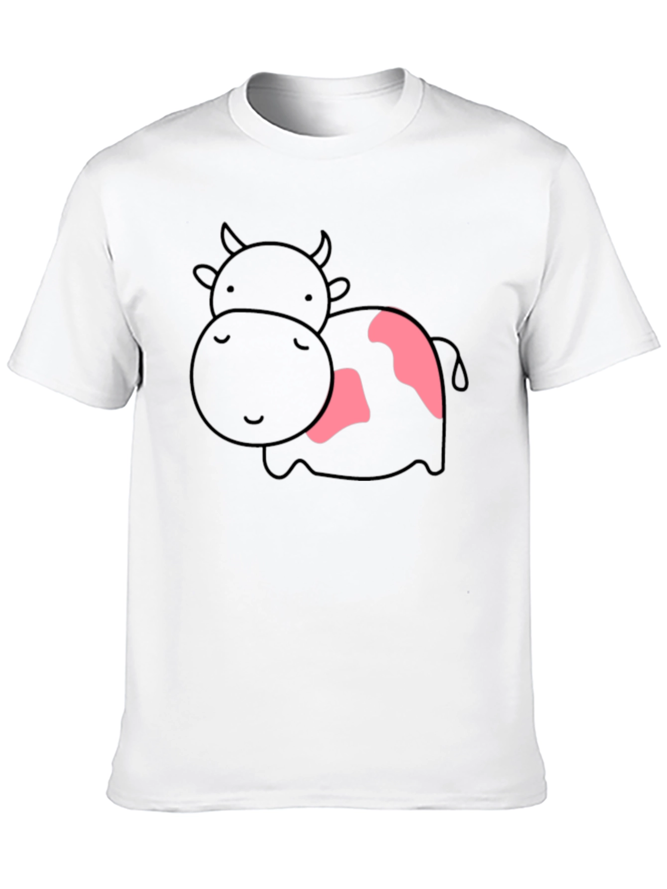 Cute Cow Graphic T-Shirt - Unisex Black Tee