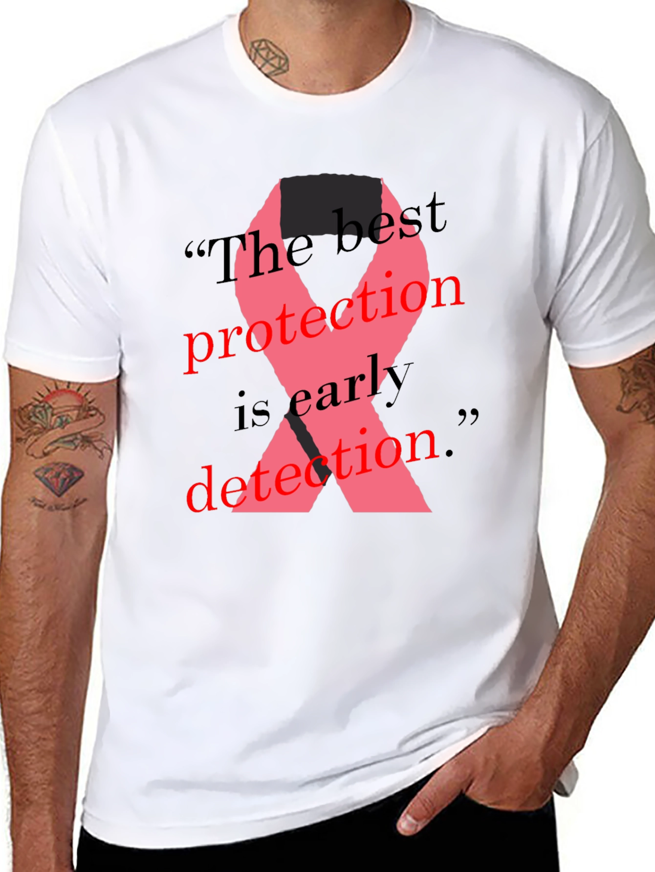 Breast Cancer Awareness Ribbon T-Shirt