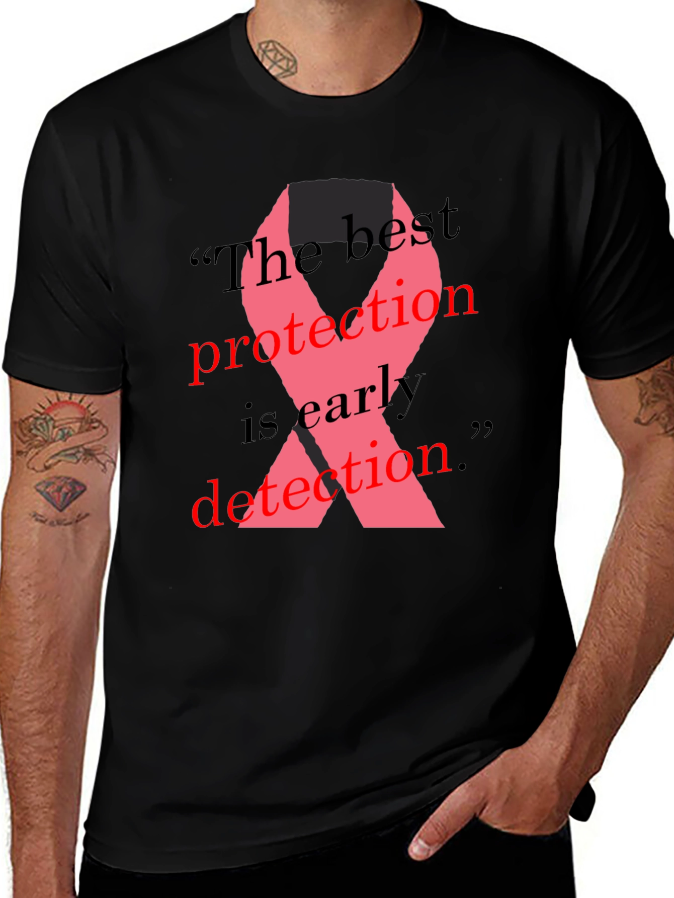 Breast Cancer Awareness Ribbon T-Shirt